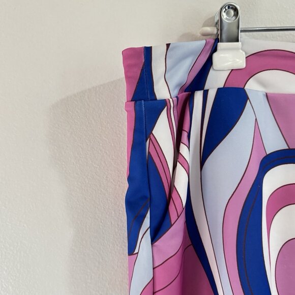 AceGolfs Skirt Skort 3XL Colorful Stripe Pink Blue White Pull On Stretch Active - Picture 3 of 8